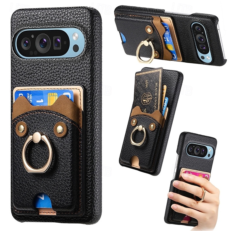 teléfono Funda Para Píxel 9 Pro Pixel 9 Pro XL Pixel 8 Pro Pixel 8 Píxel 9 Pixel 7 Pixel 7 Pro Pixel 6 Pixel 6 Pro Funda Trasera Soporte para Anillo Ranura para tarjetas Antigolpes Retro TPU Cuero de 2025 - $19.99 –P7