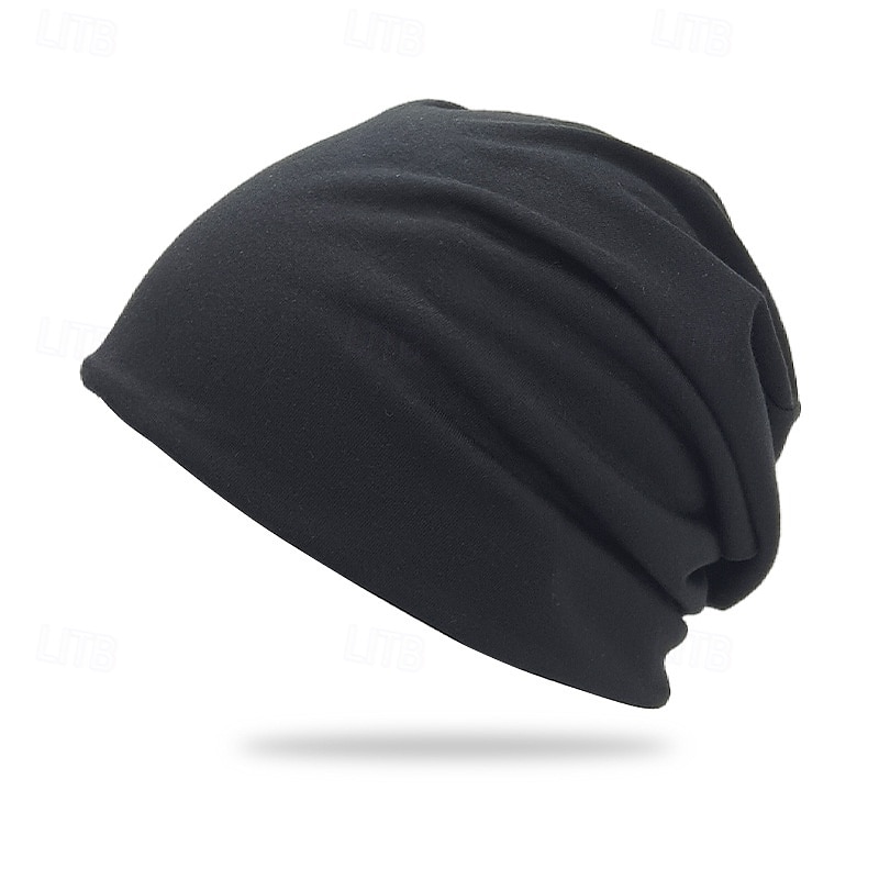 Hombre Unisexo Sombrero de Beanie Sombreros de invierno Gorros 骷髅头毛线帽 Sombrero tejido Negro Azul Marino Oscuro Poliéster De Punto Acogedor Ropa Cotidiana Noche Color sólido/liso Templado 2025 - $11.49 –P5