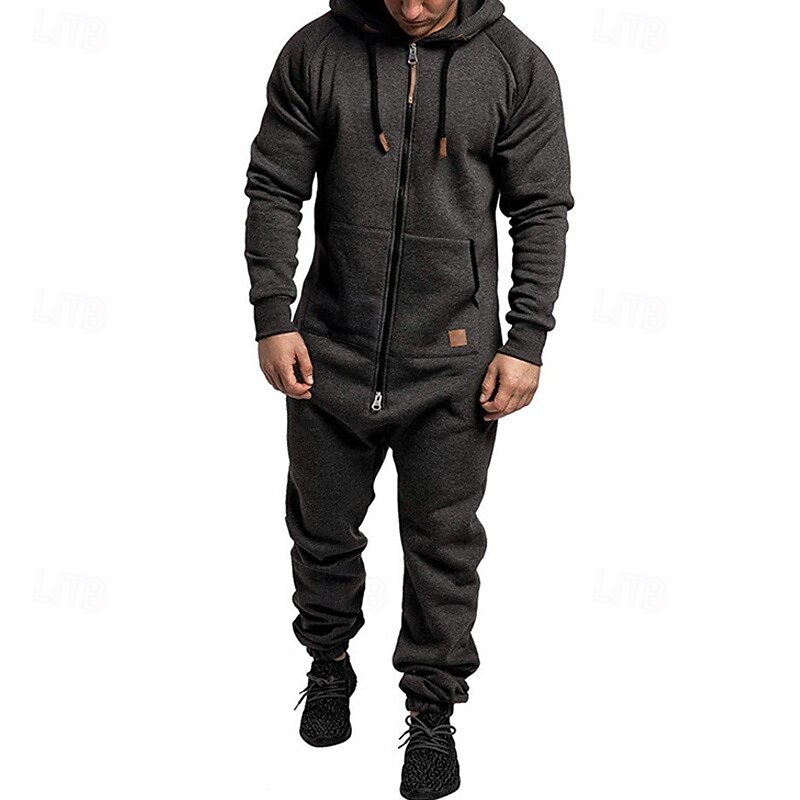Ensemble Jogging 2 Pièces Homme - Sweat à Capuche + Pantalon Ample, Confort Gym Et Loisirs