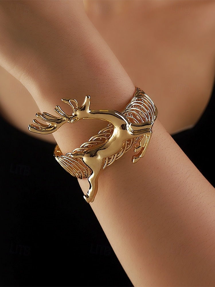 conjunto de pulseira de rena dourada e gargantilha de pérolas para mulheres – joias festivas para mulheres, acessórios elegantes para festas de fim de ano de 2026 por $9.99 –P2