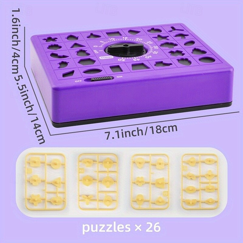 Two-Player Concentration Shape Puzzle Game - Learning & Education Early Development & Activity Toys - Enhance Problem-Solving Skills Boost Concentration and Foster Healthy Competition with This Inte 2025 - $27.99 –P1