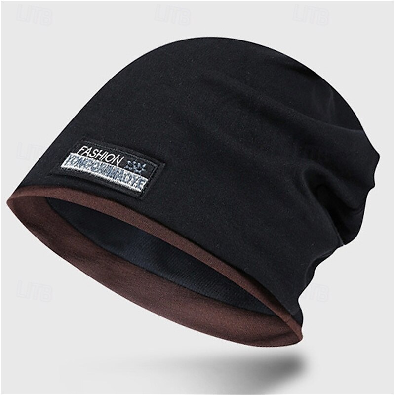 Herren Wanderhut Sturmhaube Winter Außen warm Schädel Caps Buchstabe & Nummer Polyester Dunkelgrau Schwarz Burgund für Skifahren Angeln Camping / Wandern / Höhlenforschung 2025 - $6.99 -P3