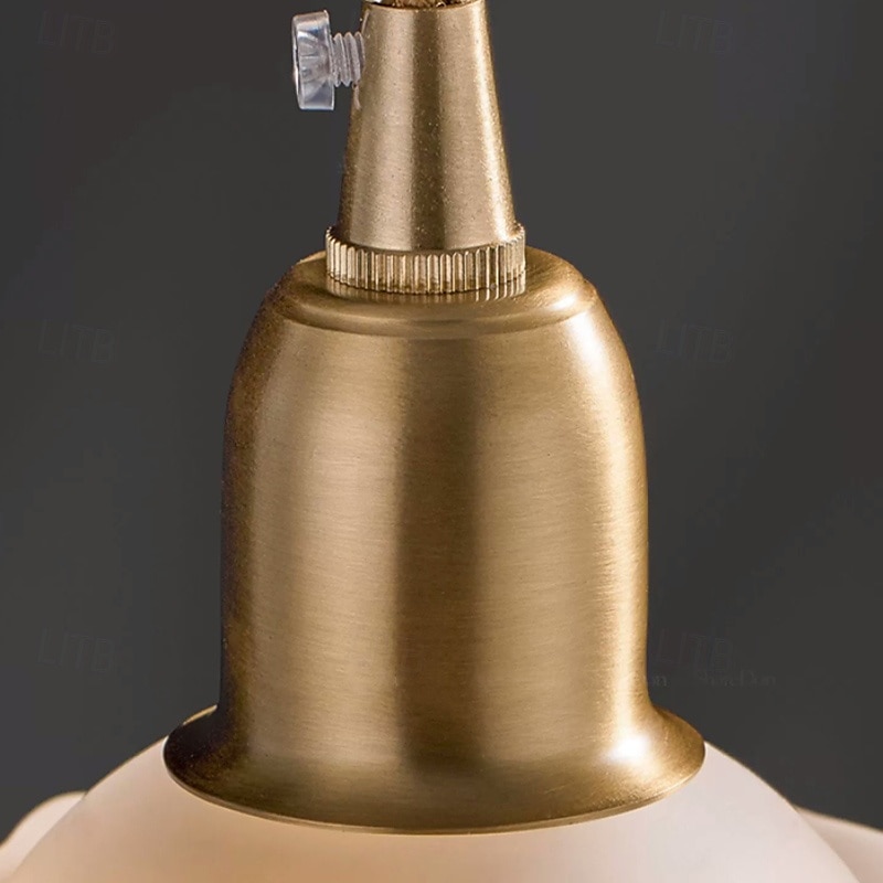 oświetlenie sufitowe retro kwiat styl szklany wiszący klosz lampy biały szklany minimalistyczny kwiat sufit wiszący lampa oprawa 2025 - $67.99 –P6