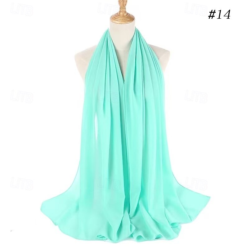 Mother's Wraps Elegant Voiles & Sheers Sleeveless Illusion Sleeve Chiffon Wedding Wraps With Ruffles For Party Summer 2025 - $52.99 –P14