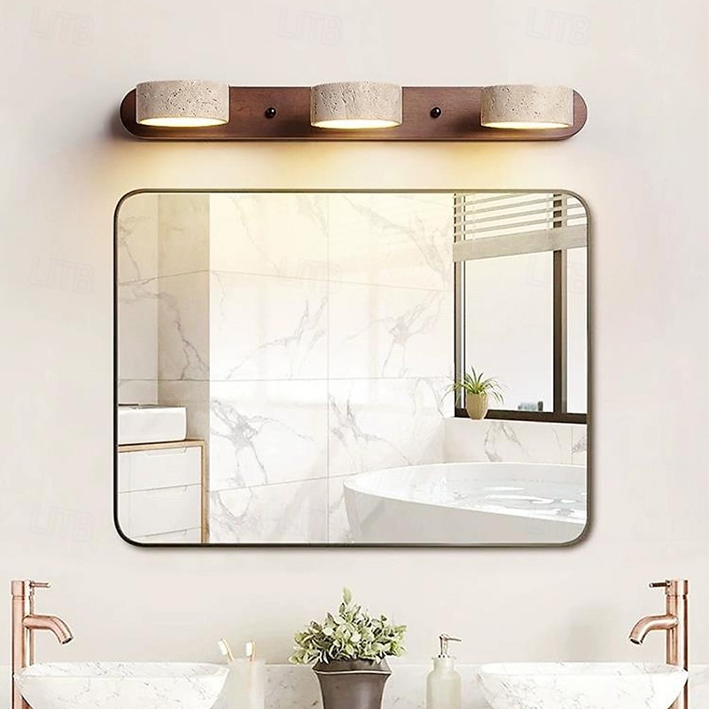 Wood Wall Sconce Wall Light Vanity Light with Rotatable Cylinder Lampshade Over Mirror Wall Lighting 110-240V 2026 - $310.29 –P8