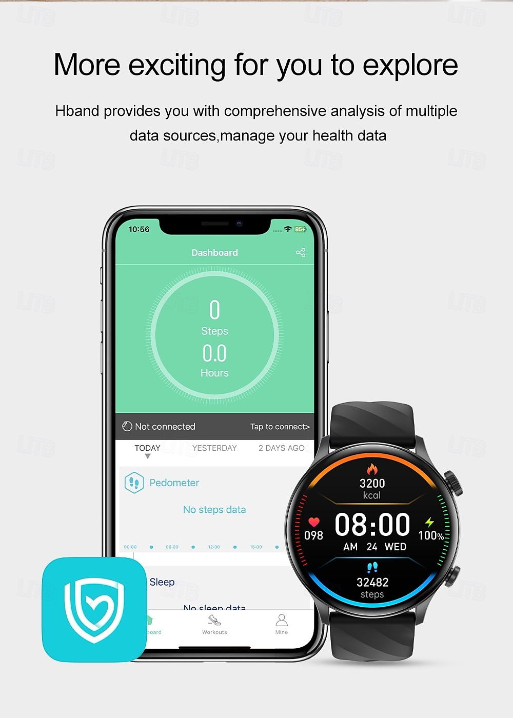 696 ZW63 Smart Watch 1.39 inch Smart Band Fitness Bracelet Bluetooth Pedometer Call Reminder Sleep Tracker Compatible with Android iOS Women Men Hands-Free Calls Message Reminder IPX-0 46mm Watch Case 2025 - $36.99 –P15