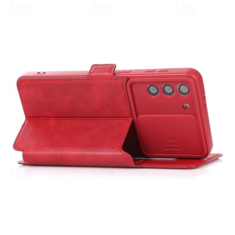 Phone Case For S21 A72 A71 A51 A31 S20 Plus S20 Ultra S20 A32 A52 Flip Cover with Stand Holder Card Slot Shockproof Retro TPU PU Leather 2025 - $17.99 –P2