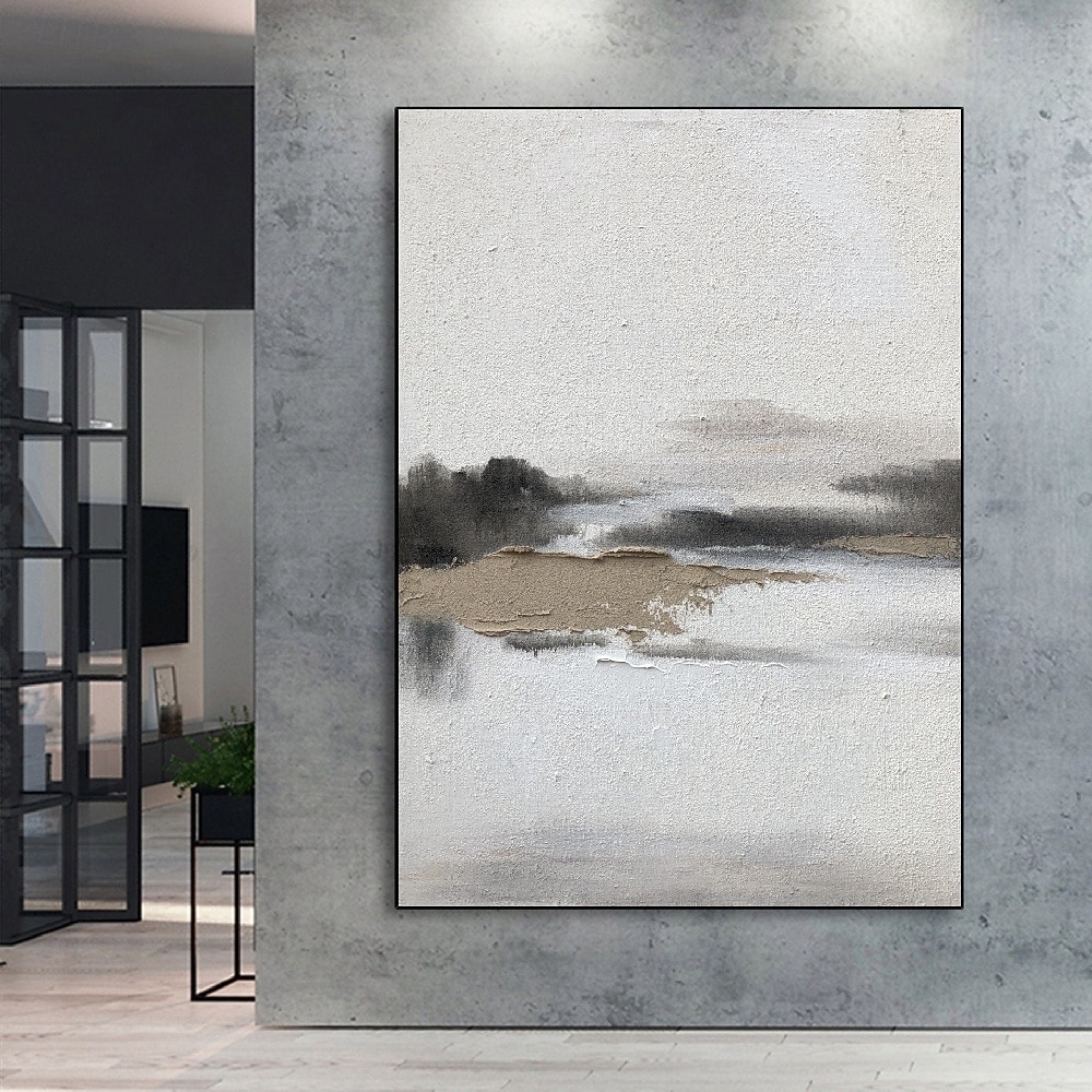 2025年 手描きのわびさびアートワーク絵画壁アート油絵キャンバスに手作りベージュ抽象画一組ベージュテクスチャ壁アートニュートラル抽象壁アートボヘミアンウォールデコレーション  コレクション – $108.99 –P6