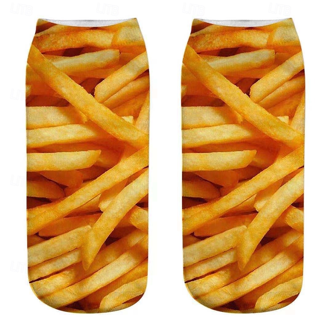 manicure print sokken leuk nagelkunstontwerp zachte katoenen crew sokken cadeau voor nagelliefhebbers 2025 - $15.49 –P11