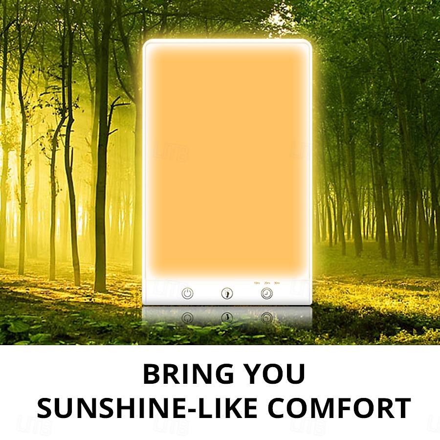 lampada per terapia della luce 12000 lux luce d'atmosfera con 2 modalità colore 3 livelli di luminosità 3 impostazioni timer controllo touch lampada diurna senza UV del 2025 a $57.99 –P4