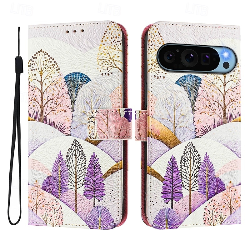 телефон Кейс для Назначение Google Пиксель 9 Про Pixel 9 ProXL Pixel 8 Pro Pixel 8 Пиксель 9 Pixel 7 Pixel 7 Pro Pixel 6 Pixel 6 Pro Кошелек для карт со стендом Магнитный Полная защита тела Ретро 2025 - $15.99 –P2