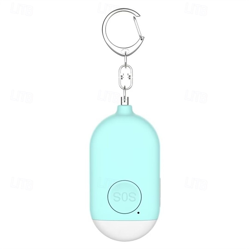 Pequeño llavero de autodefensa con sirena y luz LED SOS recargable de 120 dB que ayuda a los ancianos &Niños Emergencias Ancianos Personas mayores Pacientes discapacitados 2025 - $19.99 –P13