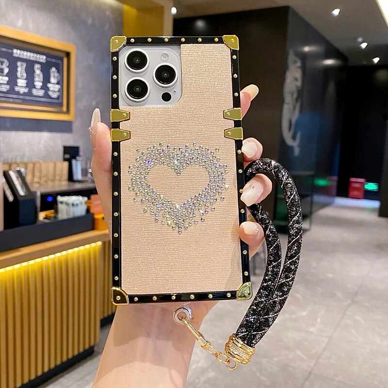 teléfono Funda Para iPhone 16 Pro Max Plus iPhone 15 Pro Max Plus iPhone 14 13 12 11 Pro Max Plus iPhone 14 Pro Max iPhone 13 12 11 Pro Max Funda Trasera con correa de muñeca Antigolpes Retro TPU 2025 - $17.99 –P13