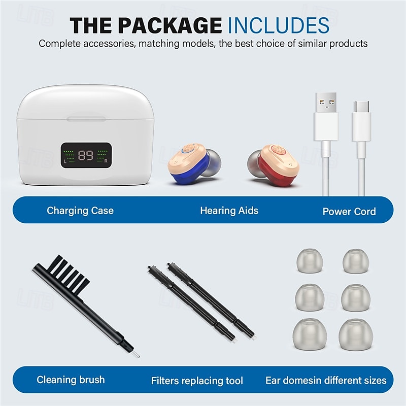 Hearing Aid With Led Charging Case Invisible Hearing Amplifiers Charging Hearing Aid Hearing Devices Hearing Loss Ompensation 2025 - $111.99 –P10