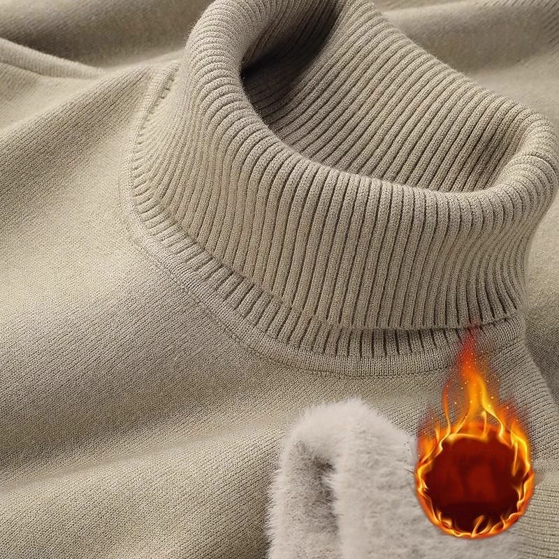 Homens Pulôver suéter Suéter de malha Estriado Robusto Tricotar Padrão Tricotado Tecido Gola Alta Moda Casual Roupa Diária Encontro Roupa Outono & inverno Camelo Preto XS S M de 2026 por $17.99 –P4