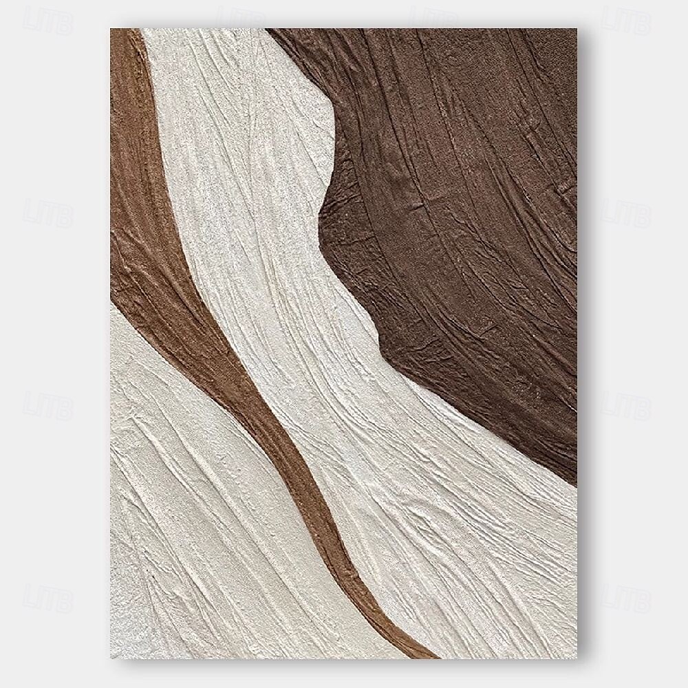 Beige Wabi Sabi Wall Art hand painted Black Beige Abstract Painting Large Brown Minimalist oil painting Wall Art Beige Textured Canvas Painting Neutral Wall Decor 2025 - $116.99 –P4