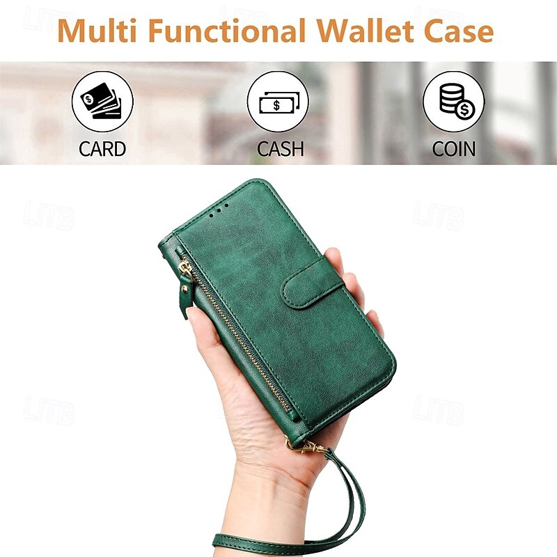Phone Case For iPhone 16 Pro Max Plus iPhone 15 Pro Max Plus iPhone 14 13 12 11 Pro Max Plus iPhone 14 Pro Max iPhone 13 12 11 Pro Max Back Cover with Stand Holder Zipper Support Wireless Charging 2025 - $21.99 –P4