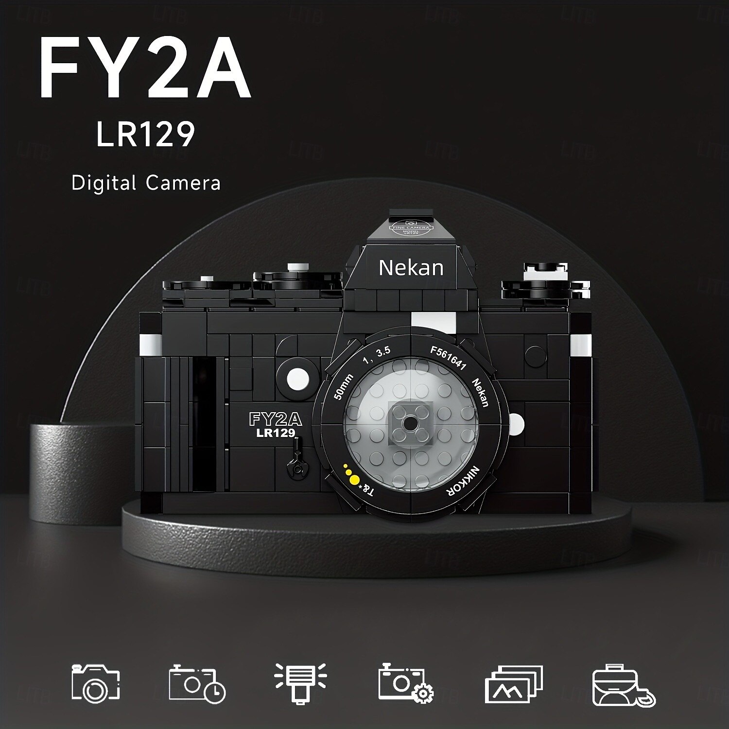627pcs Miniature Building Blocks SLR Digital Camera Small Particles Building Blocks Creative Three-dimensional Model Gift For Boy Halloween/Thanksgiving Day/Christmas gift 2025 - $52.99 –P2