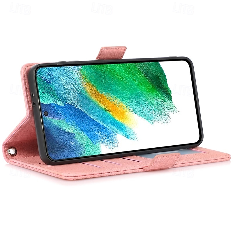 téléphone Coque Pour S23 S22 S21 S20 Plus Ultra S21 FE A72 A52 A32 A22 A12 A71 A51 A31 A21s S20 FE Couvercle rabattable Avec Support avec dragonne Fente pour carte Rétro TPU faux cuir de 2025 ? $16.99 –P8