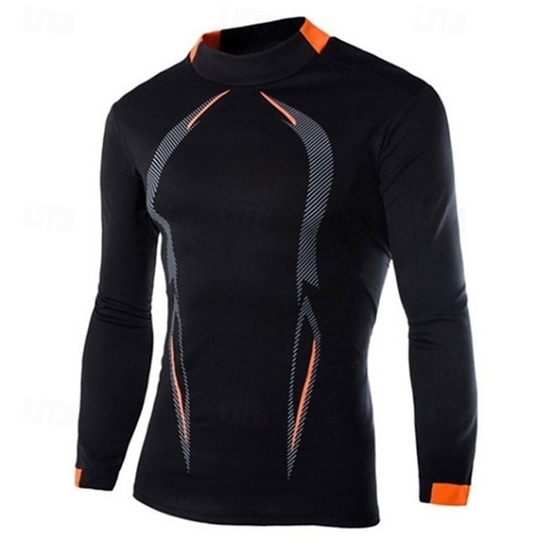 Hombre Camiseta Compresión Camisa atlética Camisa de gimnasia Camisa de fitness Camisa de Compresión Acolchada Manga Larga Camiseta Casual Ropa Deportiva Bloque de color Secado rápido Suave 2025 - $12.99 –P2