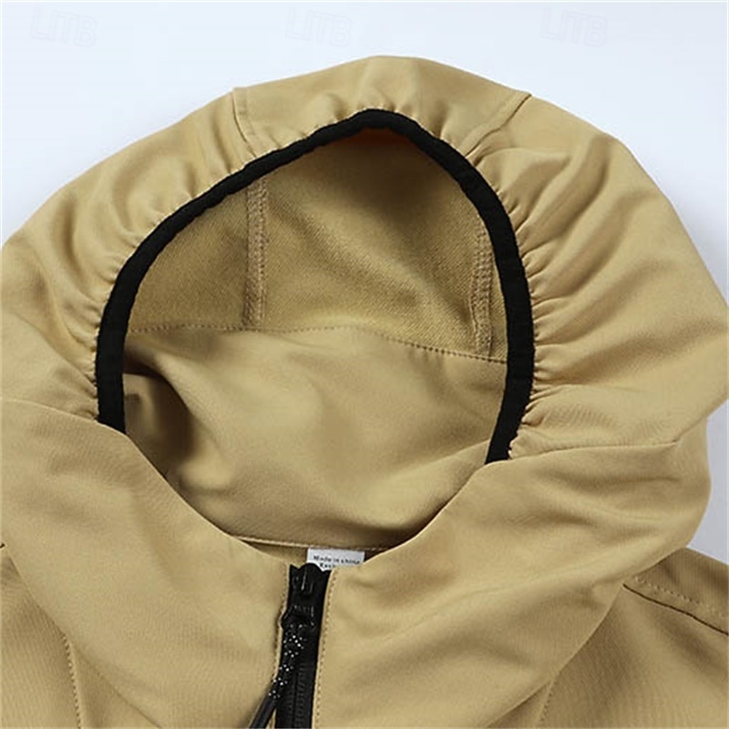 Voor heren Hardloopshirt Lange mouw T-shirt Casual Sportkleding Herfst Thermisch Warm Winddicht Ademend Sportschooltraining Hardlopen Wandelen Sportkleding Sportkleding Effen Zwart Groen Khaki 2025 - $51.99 –P10