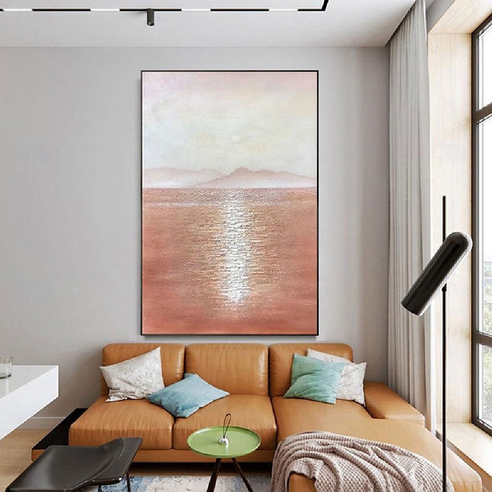 handgemachtes 3D-Ozean-Ölgemälde, handgemachte Wandkunst, blaues riesiges Wellen-Ölgemälde auf Leinwand, handgemaltes Meereswellen-strukturiertes 3D-abstraktes Gemälde, Strandlandschaft, Himmel, 2025 - $116.99 –P2
