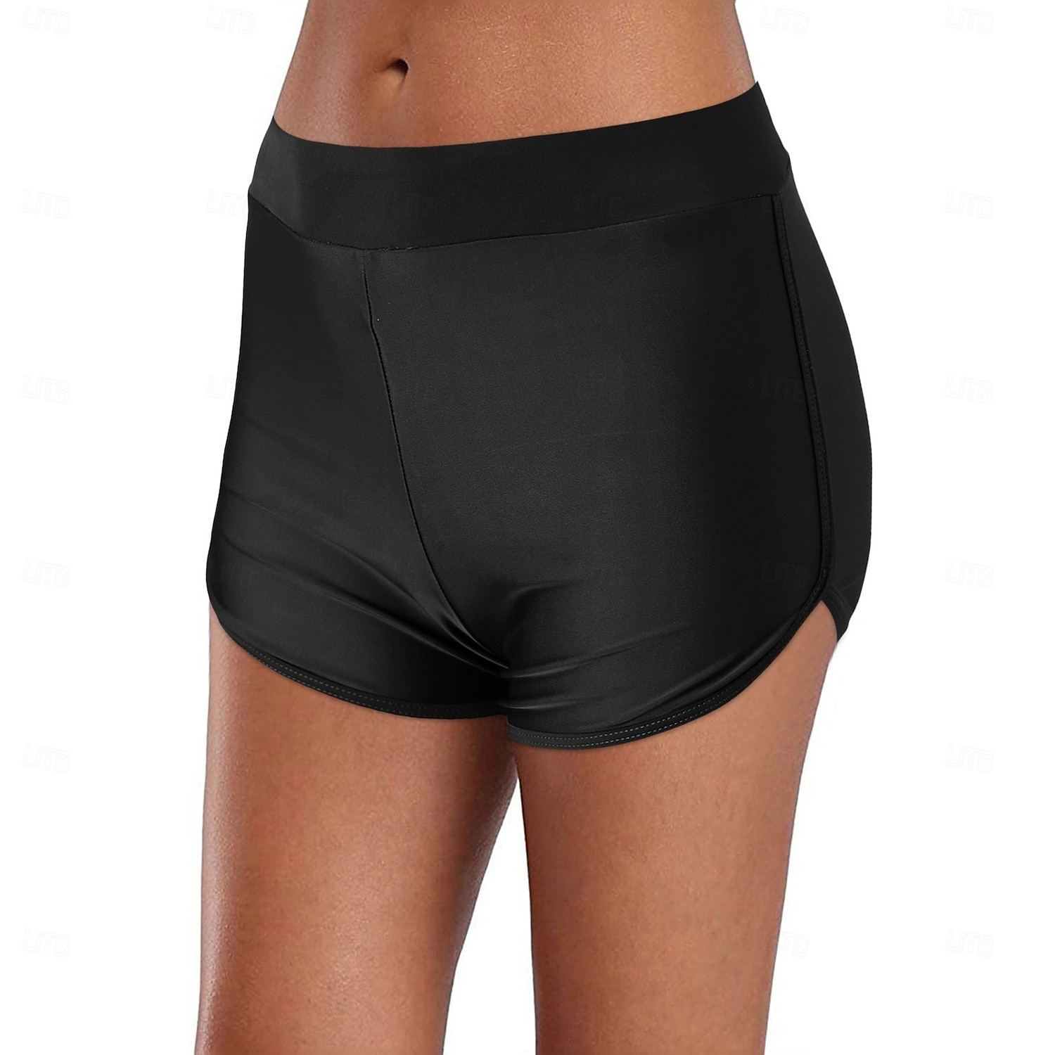 Femme Maillots de Bain Caleçon extensible Maillot de bain Taille haute Vacances Tenues de plage Couleur unie Sans Manches Maillots de bain de 2025 ? $17.99 –P3