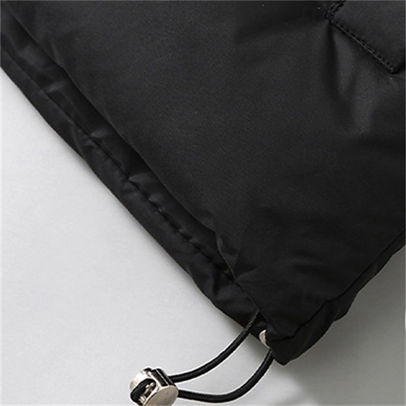 Herren Puffer Weste Kapuzenweste Gepolstert Weste Steppweste Täglich Verabredung Urlaub Modisch Brautkleider schlicht Herbst Winter Tasche Abnehmbare Kapuze Polyester warm halten Komfortabel Feste 2025 - $44.99 –P9