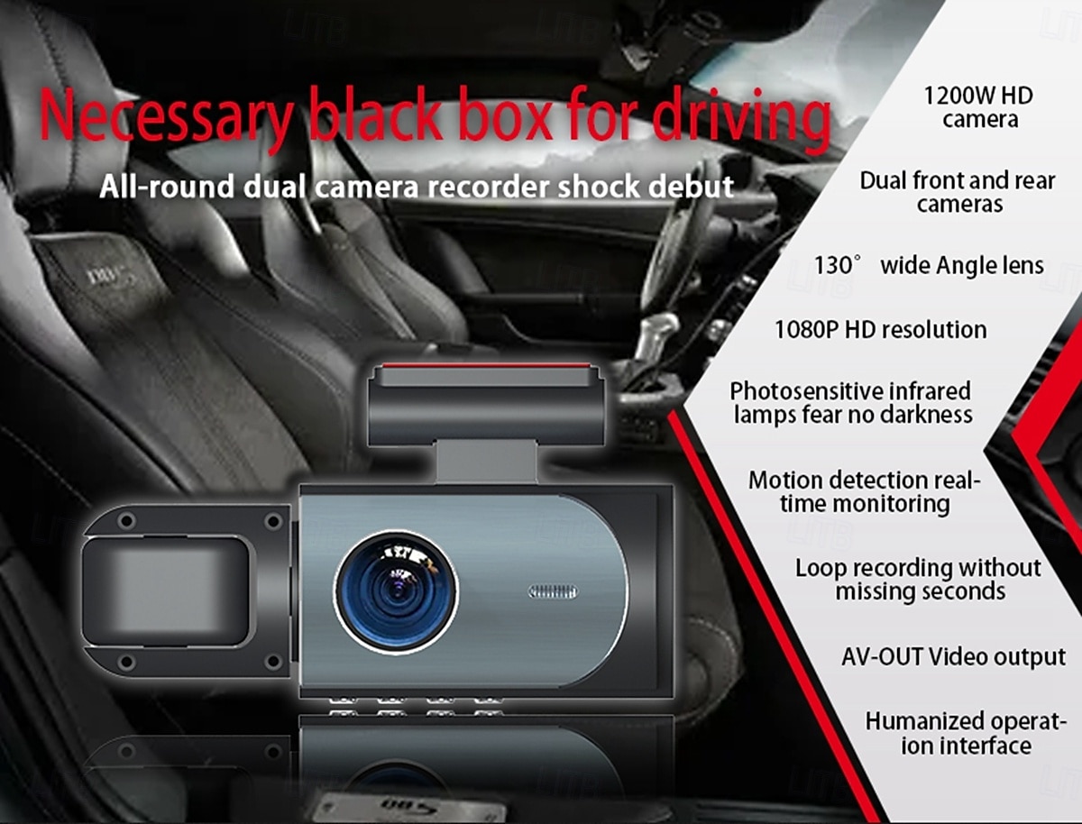 2025年 K3 1080p 新デザイン / HD / 360°監視 車のDVR １５０度 広角の 2 インチ IPS ダッシュカム ととも​​に WIFI / ナイトビジョン / エンドレスレコーディング 4 赤外線LED カーレコーダー  コレクション – $67.99 –P1