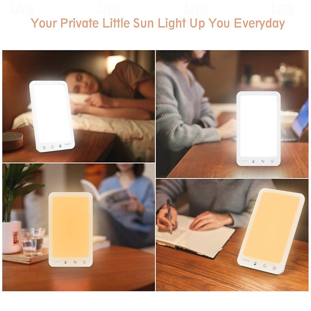 Lampe triste Lampe de luminothérapie sans UV Lampe portable à lumière naturelle avec lumière LED et 3 niveaux de luminosité réglables et température de couleur &fonction mémoire de 2025 ? $39.99 –P13