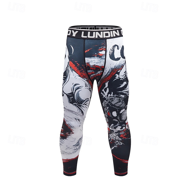 Men's Running Tights Leggings Compression Tights Leggings Patchwork Base Layer Outdoor Sports & Outdoor Athletic Fall Quick Dry Soft Compression Sweat wicking Power Flex Marathon Running Workout 2025 - $18.99 –P7