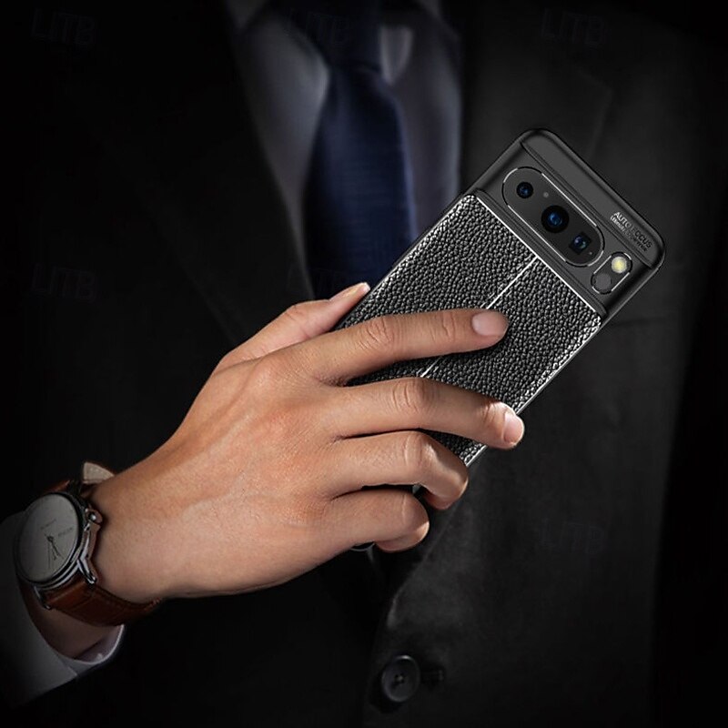 τηλέφωνο tok Για Pixel 8 Pro Pixel 8 Πίσω Κάλυμμα με βάση στήριξης Ανθεκτική σε πτώσεις Ρετρό TPU PU δέρμα 2025 - $13.99 –P4