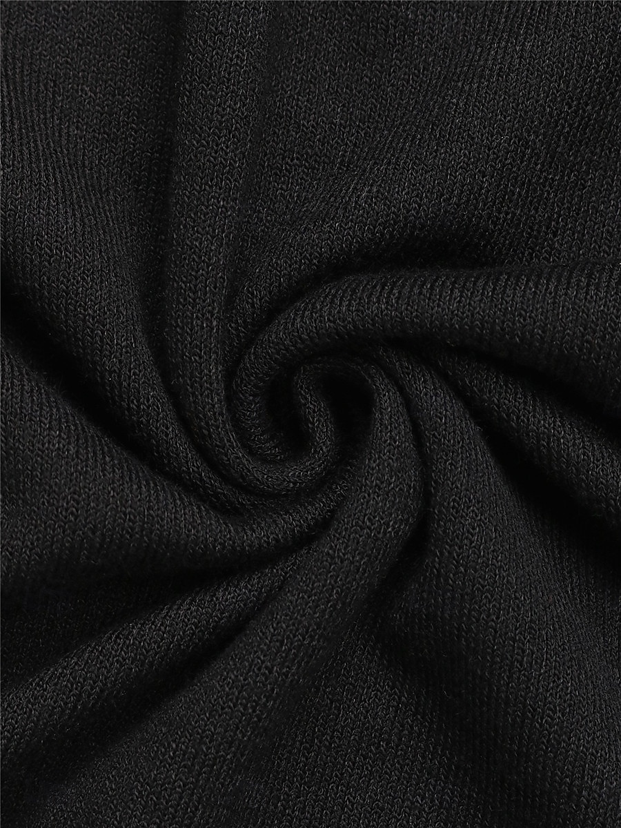 Dam Sweatshirt klänning Mini klänning Lappverk Dragkedja Ledigt Tröjkrage Långärmad Svart Färg 2025 - $41.99 –P3
