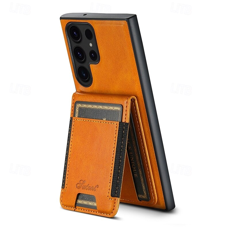 телефон Кейс для Назначение S24 S24 Ultra Plus S23 Ultra Plus S23 S22 S22 Плюс Ультра S25 Ультра Кейс на заднюю панель со стендом Съемный Магнитный Ретро ТПУ ПК Кожа PU 2025 - $25.99 –P10