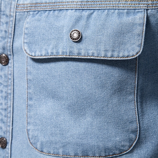 Per uomo Camicia Maglietta informale Camicia con bottoni Camicia di jeans Liscio Giornaliero Da mare Blu chiaro Nero Blu scuro Manica lunga Colletto Inverno Primavera & Autunno Abbigliamento Tasca del 2025 a $35.99 –P3