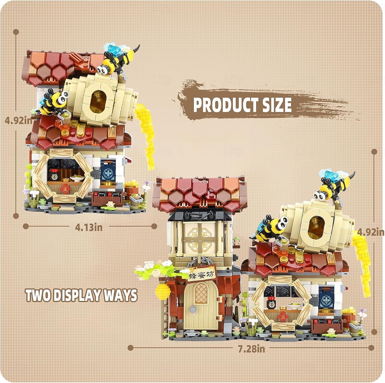 Honey Workshop Mini Building Blocks MOC Creative Building Toys Model Set для девочек и мальчиков 7-9 лет 1242 шт. Моделирование Архитектура Конструктор Игрушка Идея Подарка Для Детей И Взрослых 2025 - $35.99 –P3