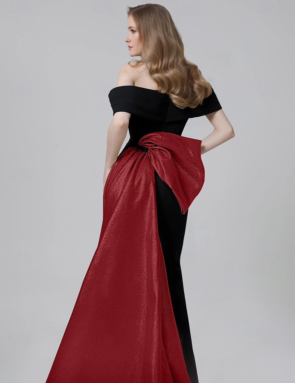 A-Linie Abendkleid Elegantes Kleid Formelles Bodenlänglich Kurzarm Ein-Schulter-Tasche Satin mit Schleife(n) 2025 - $173.99 –P3