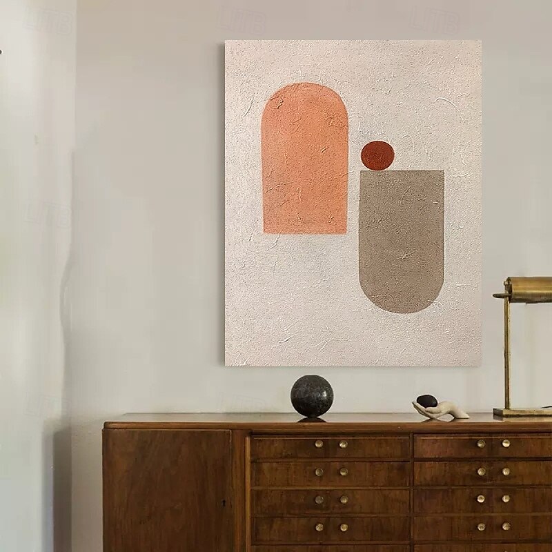 handgemachtes buntes abstraktes Ölgemälde auf Leinwand, großes handgemaltes abstraktes strukturiertes Palettenmesser, Boho-Ölgemälde, Wandkunst, zeitgenössisches minimalistisches Kunstwerk für 2025 - $116.99 –P1