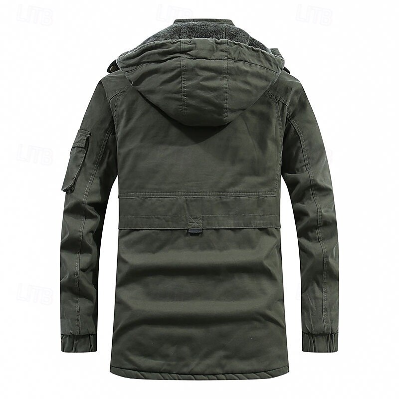 Hombre Chaqueta de lana Al aire libre Forro Polar Resistente al Viento Trajes de senderismo Ropa de senderismo Invierno Otoño Paravientos Color sólido Negro Verde Ejército Caqui 2025 - $47.99 –P10