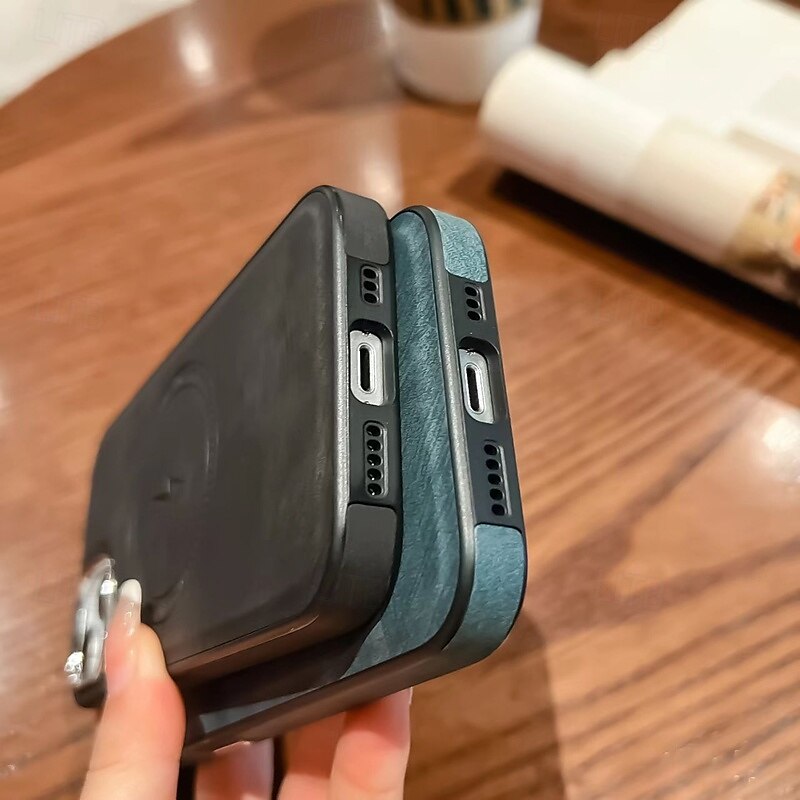 2025年 電話 ケース 用途 iPhone 16 Pro Max プラス iPhone 15 プロマックスプラス iPhone 14 13 12 11 Pro Max Plus iPhone 14 Pro Max iPhone 13 12 11 Pro Max バックカバー 磁石バックル ワイヤレス充電をサポート 耐衝撃 レトロ風 TPU PUレザー  コレクション – $14.99 –P11