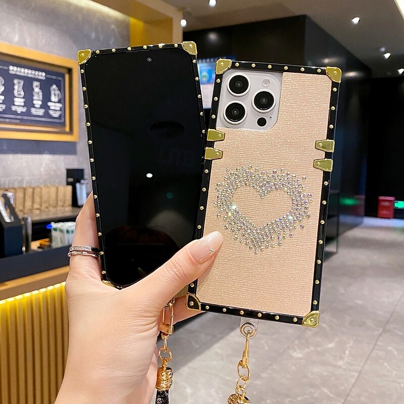 teléfono Funda Para iPhone 16 Pro Max Plus iPhone 15 Pro Max Plus iPhone 14 13 12 11 Pro Max Plus iPhone 14 Pro Max iPhone 13 12 11 Pro Max Funda Trasera con correa de muñeca Antigolpes Retro TPU 2025 - $17.99 –P8