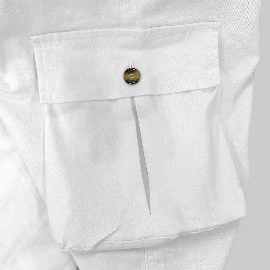 Per uomo Pantaloni cargo Pantaloni Pantaloni casual Cerniera Tasche Liscio Comfort Traspirante Lunghezza intera Informale Giornaliero Per eventi Di tendenza Streetwear Nero Bianco Media elasticità del 2025 a $30.99 –P6