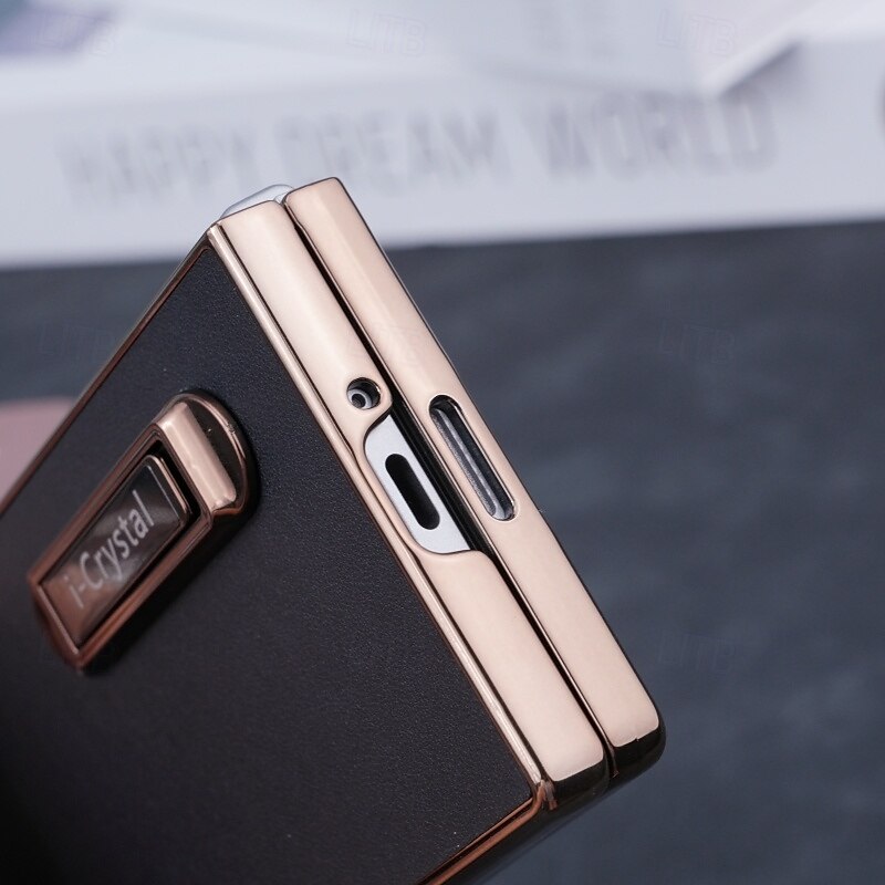 telefono Custodia Per Piegatura a Z 7 Z Fold 6 Z Fold 5 Z Fold 4 Z Fold 3 Custodia Portafoglio con Supporto Resistente agli urti Retrò Placcatura Pelle PU del 2025 a $20.99 –P7