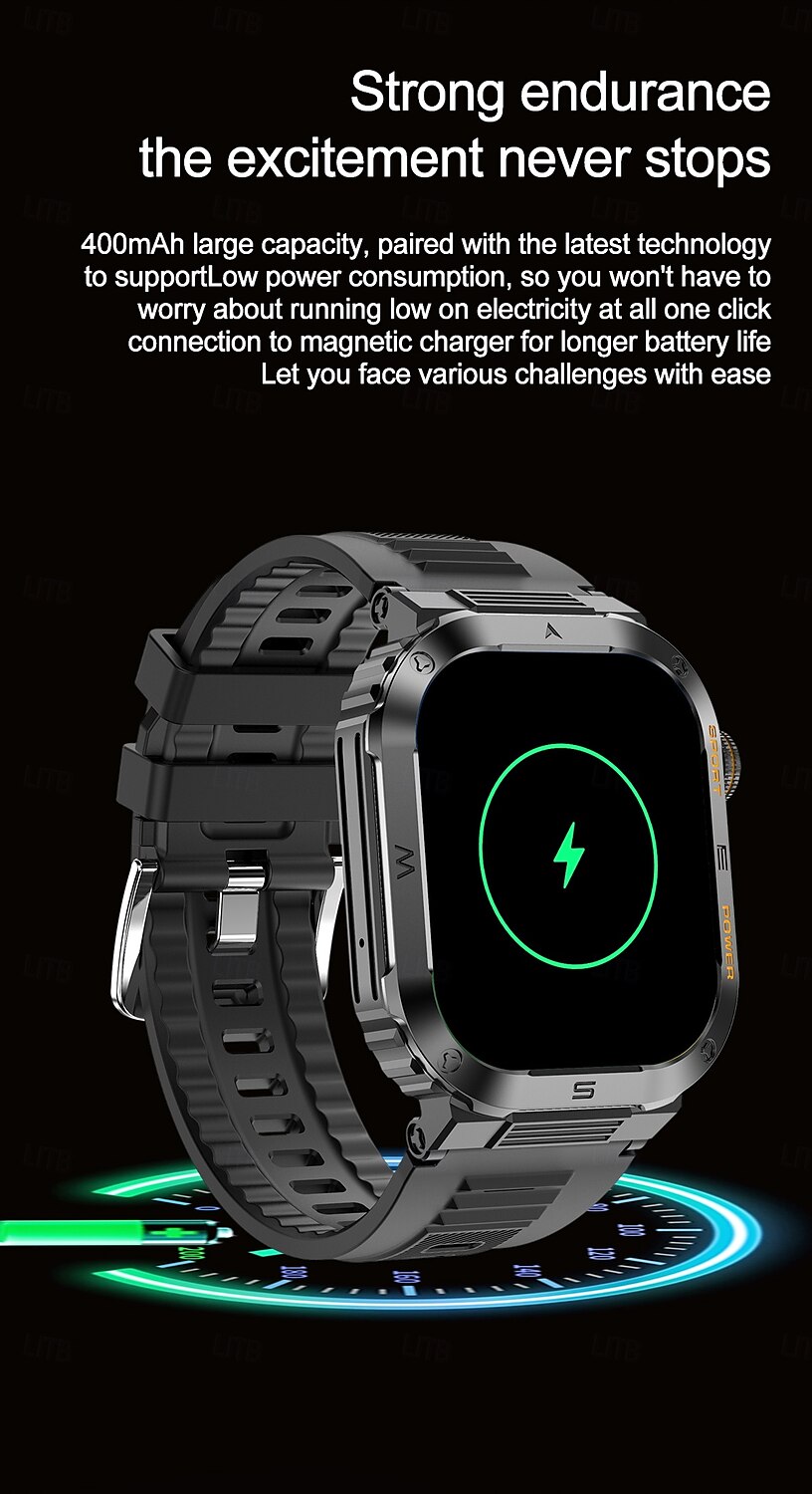 MT39 Smart Watch 2.01inch Large Screen Bluetooth Call Heart Rate Health Monitor Outdoor Sports AI Voice Assistant Smartwatch 2025 - $43.99 –P14
