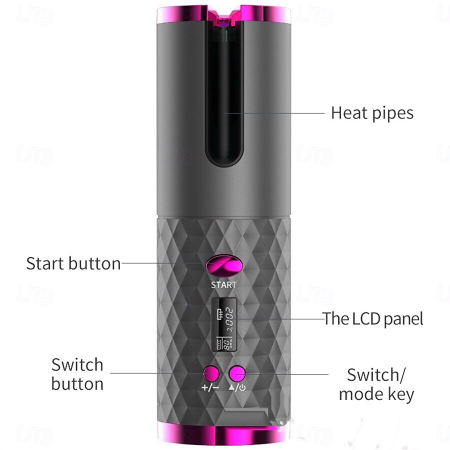 Wireless Automatic Hair Curlers Rechargeable Automatic Hair Curlers Adjustable Temperature and Timer Portable Wireless Hair Styling Tools Mother's Day Gifts Women's Gifts 2025 - $31.99 –P9