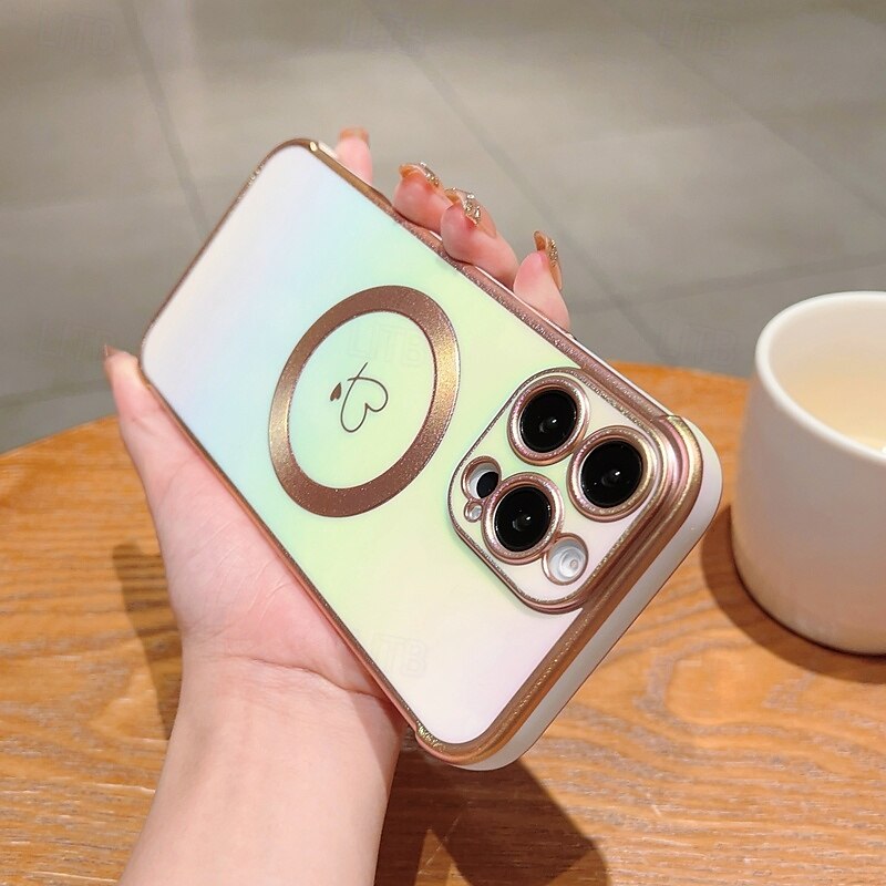 2025年 電話 ケース 用途 iPhone 16 Pro Max プラス iPhone 15 プロマックスプラス iPhone 14 13 12 Pro Max Plus iPhone 14 Pro Max iPhone 13 12 Pro Max バックカバー 磁石バックル ワイヤレス充電をサポート 耐衝撃 レトロ風 TPU 仕上げ  コレクション – $17.99 –P5