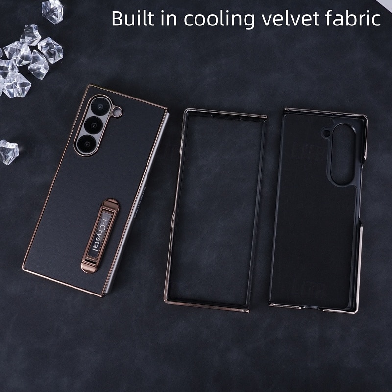 telefono Custodia Per Piegatura a Z 7 Z Fold 6 Z Fold 5 Z Fold 4 Z Fold 3 Custodia Portafoglio con Supporto Resistente agli urti Retrò Placcatura Pelle PU del 2025 a $20.99 –P8