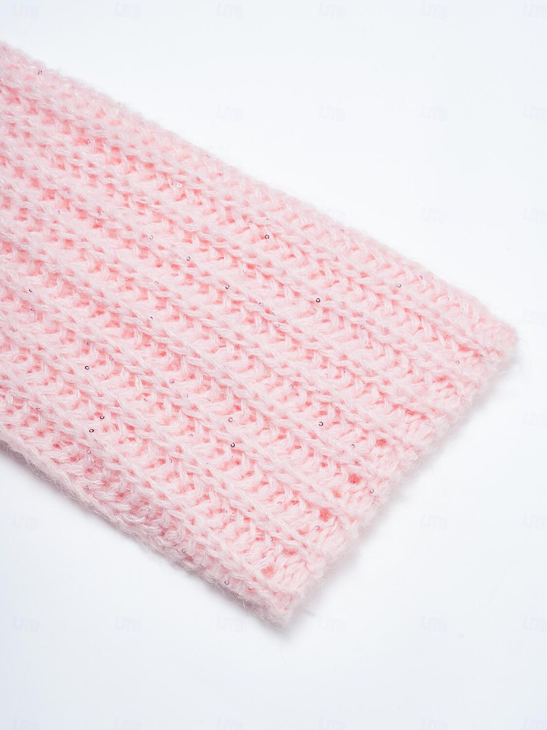 Dame Genser Rullekrage Riflet Strikke Ull Polyester Nylon Paljetter Drop Shoulder Vinter Fritid / hverdag Strikketøy Daglig Fritid Langermet Helfarge Rosa S M L 2025 - $72.99 –P12