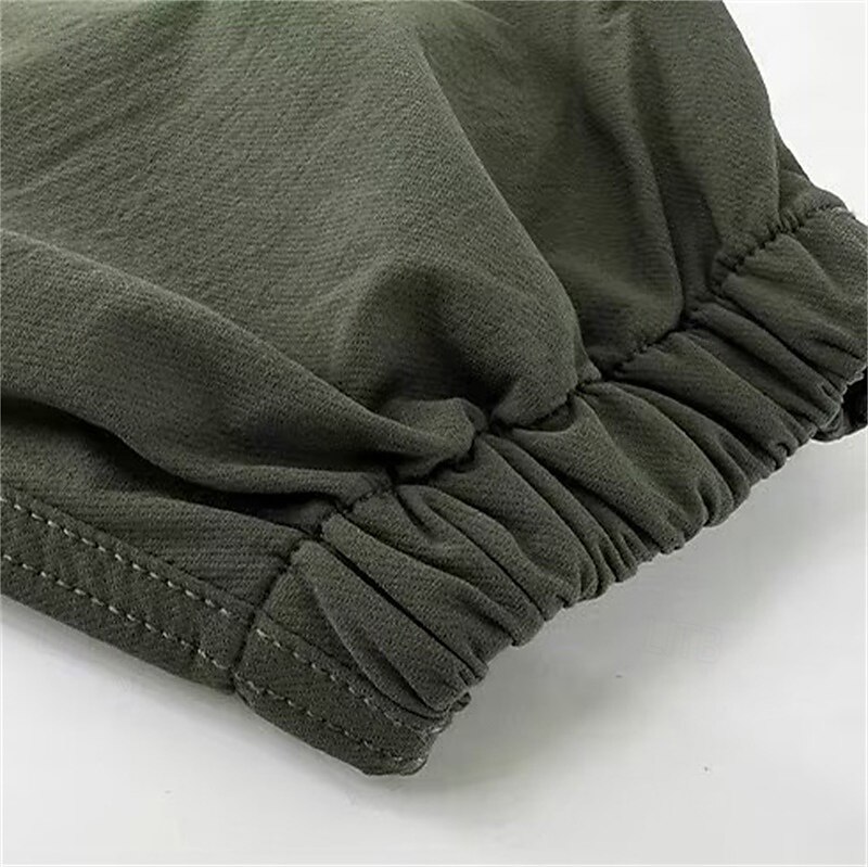Kids Boys Pants Trousers Patchwork Pocket Solid Color Breathable Soft Comfort Pants Outdoor Sports Daily Black Green Mid Waist 2025 - $19.49 –P8