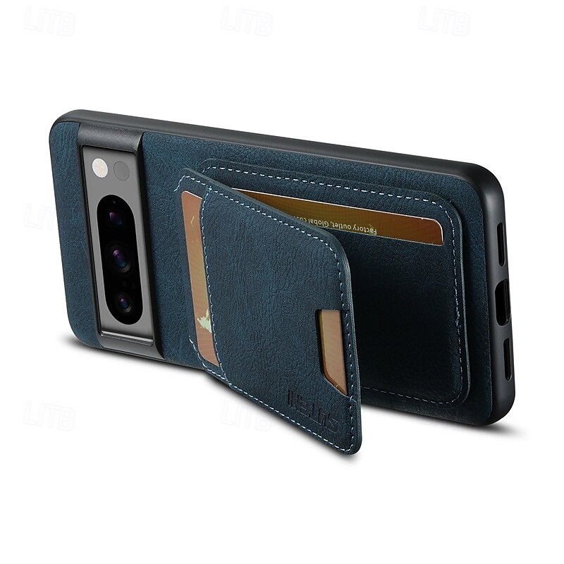 טלפון מגן עבור Pixel 9 Pro Pixel 9 Pro XL Pixel 8 Pro Pixel 8 פיקסל 9 Pixel 7 Pixel 7 Pro Pixel 6 Pixel 6 Pro מארז כרטיס ארנק עם מעמד חריץ לכרטיס עמיד בזעזועים רטרו TPU PC עור PU 2025 - $19.99 –P2
